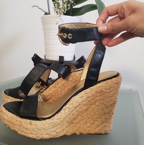 Coach Gracyn black wedges - Picture 2 of 5